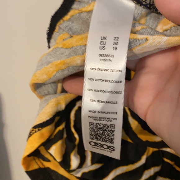 Asos Curve Tiger Print Peplum Tank Top - Picture 5 of 8